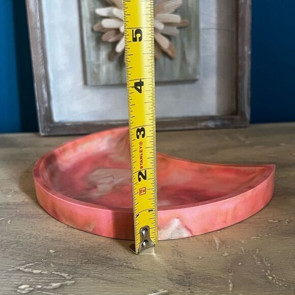 Handcrafted Resin Crescent Moon Tray - Picture 5 of 9